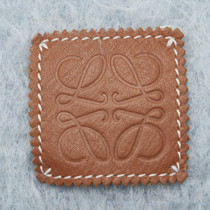 ロエベ アナグラム ストライプ マフラー マルチカラー ウール モヘア レディース LOEWE 【中古】
