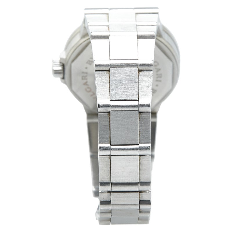 ブルガリ ディアゴノスポーツ 腕時計 LCV29S クオーツ ブラック文字盤 ステンレススチール レディース BVLGARI 【中古】