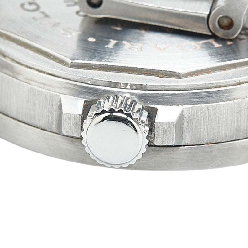 ブルガリ ディアゴノスポーツ 腕時計 LCV29S クオーツ ブラック文字盤 ステンレススチール レディース BVLGARI 【中古】