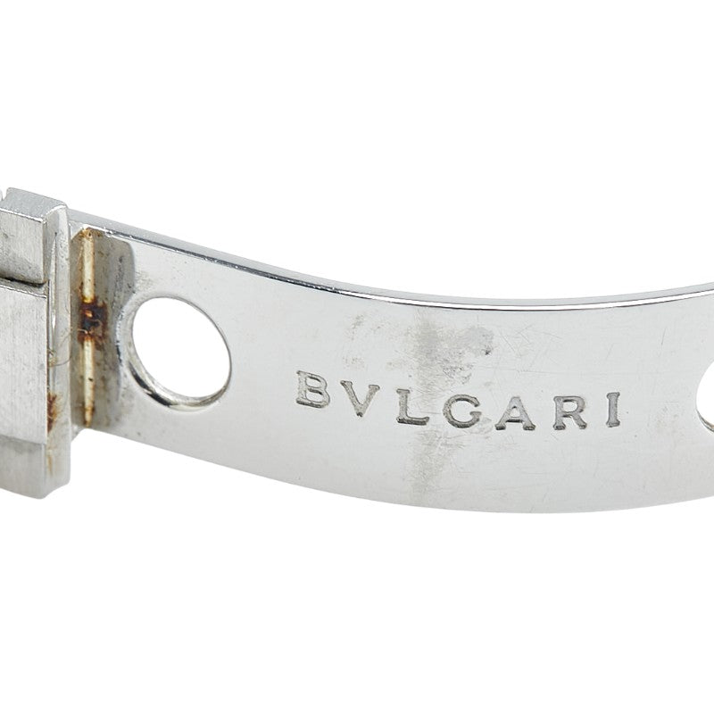 ブルガリ ディアゴノスポーツ 腕時計 LCV29S クオーツ ブラック文字盤 ステンレススチール レディース BVLGARI 【中古】