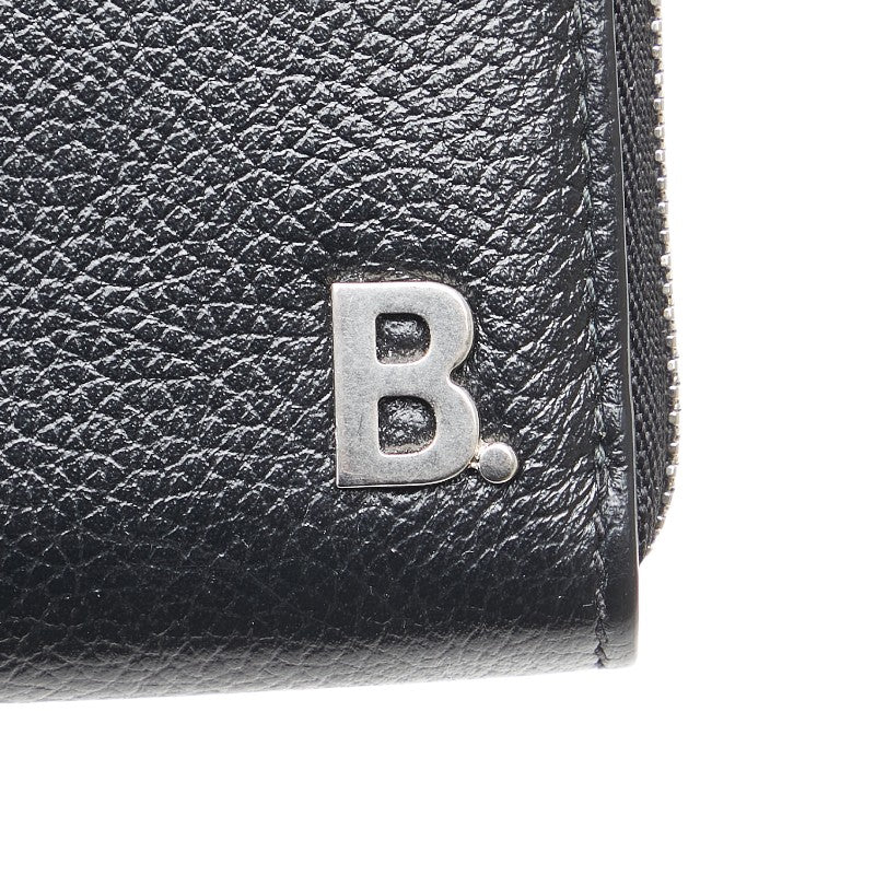 バレンシアガ Bロゴ 長財布 ブラック レザー レディース BALENCIAGA 【中古】