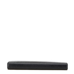 サンローラン ロゴ ラウンドファスナー長財布 ブラック レザー レディース SAINT LAURENT 【中古】