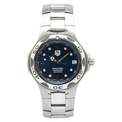 タグホイヤー キリウム クロノメーター 腕時計 WL5113 自動巻き ブルー文字盤 ステンレススチール メンズ TAG HEUER 【中古】