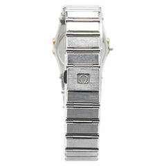 オメガ コンステレーション 腕時計 クオーツ ホワイト文字盤 ステンレススチール メッキ レディース OMEGA 【中古】