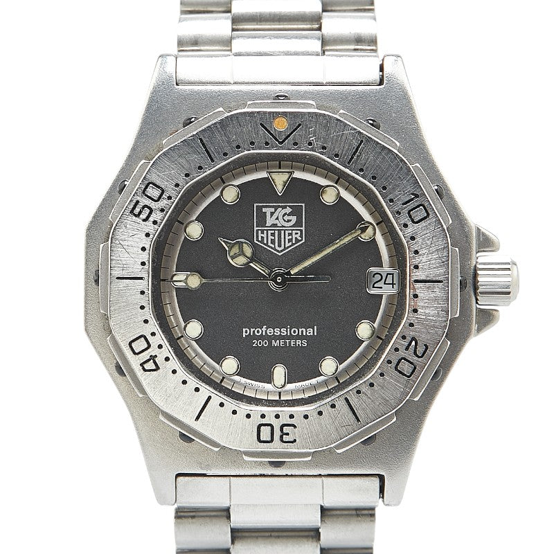 タグホイヤー 3000シリーズ 腕時計 932.213 クオーツ グレー文字盤 ステンレススチール レディース TAG HEUER 【中古】