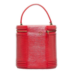 ルイ ヴィトン エピ カンヌ ハンドバッグ バニティバッグ M48037 カスティリアンレッド レザー レディース LOUIS VUITTON 【中古】