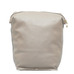 ロエベ マドリード アナグラム ゴールド金具 斜め掛け ショルダーバッグ ピンクグレー レザー レディース LOEWE 【中古】