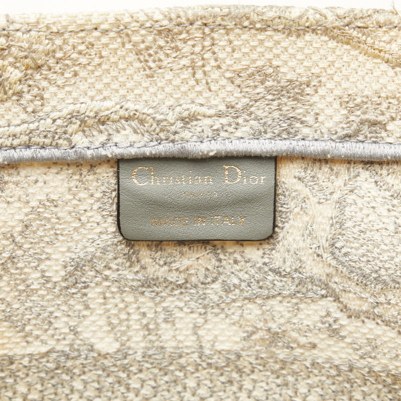 ディオール ブックトート トワル ド ジュイ トートバッグ ベージュ グレー キャンバス レディース Dior 【中古】