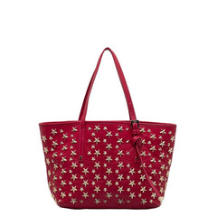 ジミーチュウ スタースタッズ ソフィアS ハンドバッグ トートバッグ ピンク レザー レディース JIMMY CHOO 【中古】