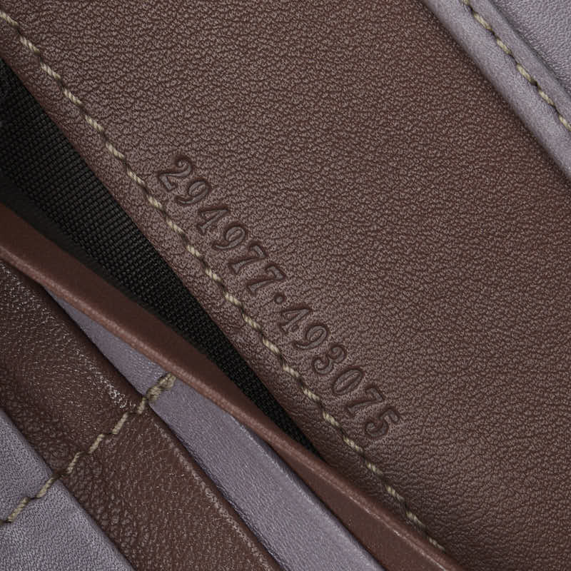 グッチ 長財布 三つ折り財布 294977 ブラウン レザー レディース GUCCI 【中古】