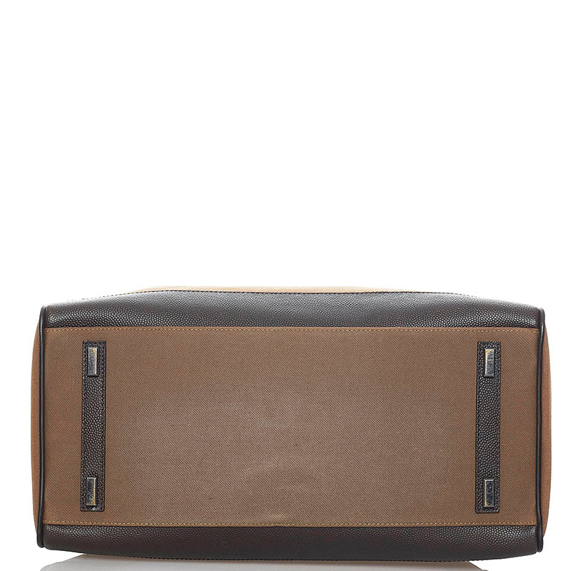 ダンヒル ボストンバッグ ショルダーバッグ 2WAY ブラウン キャンバス レザー レディース Dunhill 【中古】