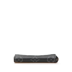 ルイ ヴィトン モノグラム エクリプス ポルトモネ ジュール コインケース 小銭入れ M63536 ブラック PVC レザー メンズ LOUIS VUITTON 【中古】
