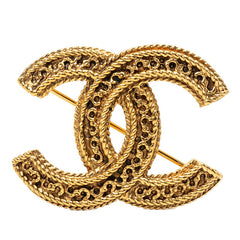 シャネル ココマーク ヴィンテージ ブローチ ゴールド メッキ レディース CHANEL 中古