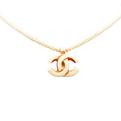 シャネル ココマーク チョーカー ネックレス ホワイト プラスチック レディース CHANEL 【中古】