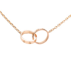 カルティエ ベビーラブ ペンダント ネックレス K18PG ピンクゴールド 750 レディース CARTIER 【中古】