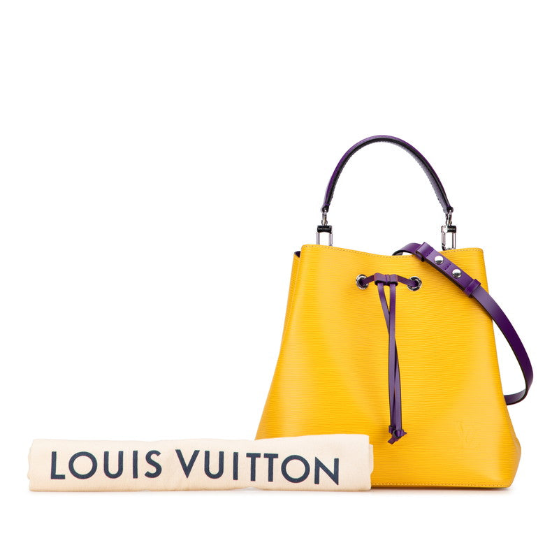 ルイ ヴィトン エピ ネオノエ ハンドバッグ ショルダーバッグ 2WAY M54369 イエロー パープル レザー レディース LOUIS VUITTON 【中古】