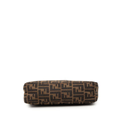 フェンディ ズッカ マンマバケット ワンショルダーバッグ ハンドバッグ ブラウン キャンバス レザー レディース FENDI 【中古】