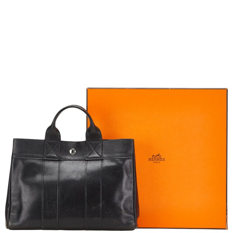 エルメス フールトゥPM ハンドバッグ ブラック エバーカーフ レディース HERMES 【中古】