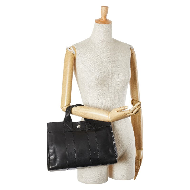 エルメス フールトゥPM ハンドバッグ ブラック エバーカーフ レディース HERMES 【中古】