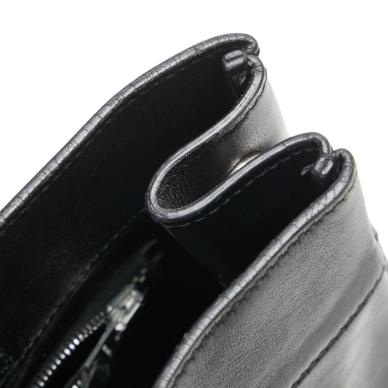 エルメス フールトゥPM ハンドバッグ ブラック エバーカーフ レディース HERMES 【中古】