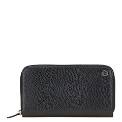 グッチ インターロッキングG 長財布 ラウンドファスナー 509644 ブラック レザー メンズ GUCCI 【中古】