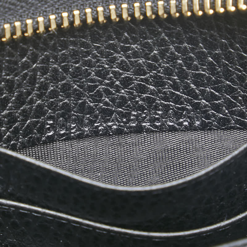 グッチ インターロッキングG 長財布 ラウンドファスナー 509644 ブラック レザー メンズ GUCCI 【中古】