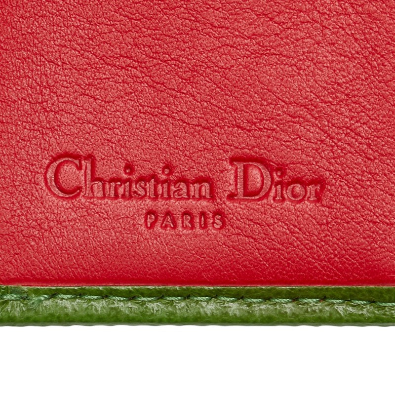 ディオール トロッター NO1 三つ折り財布 ベージュ マルチカラー PVC レザー レディース Dior 【中古】