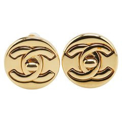 シャネル ターンロック ココマーク イヤリング ゴールド メッキ レディース CHANEL 【中古】