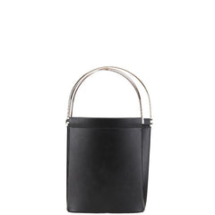 カルティエ トリニティ トートバッグ ハンドバッグ ブラック ゴールド レザー レディース CARTIER 【中古】