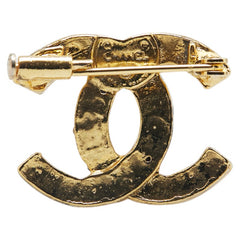 シャネル ココマーク ラインストーン ブローチ ゴールド メッキ レディース CHANEL 【中古】