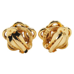 シャネル ココマーク 花 フラワー モチーフ イヤリング ゴールド メッキ レディース CHANEL 【中古】