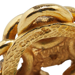 シャネル ココマーク 花 フラワー モチーフ イヤリング ゴールド メッキ レディース CHANEL 【中古】