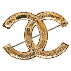 シャネル ココマーク ラインストーン ブローチ ゴールド メッキ レディース CHANEL 【中古】