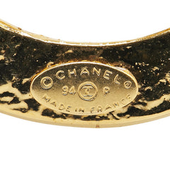 シャネル ヴィンテージ ココマーク ラウンド サークル ブローチ ゴールド メッキ レディース CHANEL 【中古】