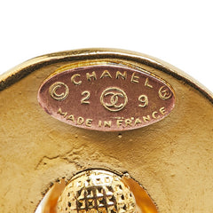 シャネル ヴィンテージ オーバル ココマーク イヤリング ゴールド メッキ レディース CHANEL 【中古】