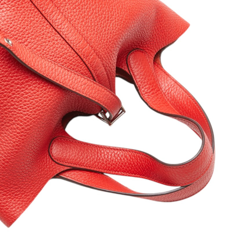 エルメス ピコタンロックPM ハンドバッグ ルージュカザック レッド トリヨンクレマンス レディース HERMES 【中古】