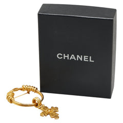 シャネル ヴィンテージ ココマーク クロス 十字架 ブローチ ゴールド メッキ レディース CHANEL 【中古】