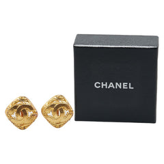 シャネル ヴィンテージ ココマーク ひし形 イヤリング ゴールド メッキ レディース CHANEL 【中古】