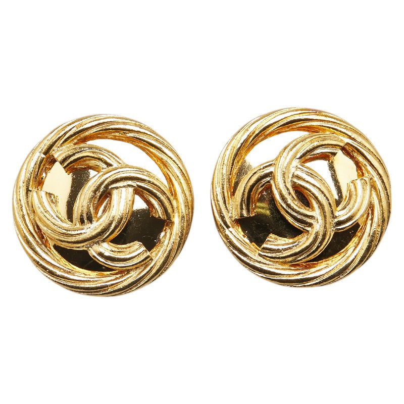 シャネル ヴィンテージ ココマーク イヤリング ゴールド メッキ レディース CHANEL 【中古】