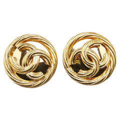 シャネル ヴィンテージ ココマーク イヤリング ゴールド メッキ レディース CHANEL 【中古】