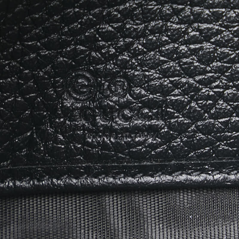 グッチ ソーホー ラウンドファスナー 長財布 598187 ブラック レザー レディース GUCCI 【中古】