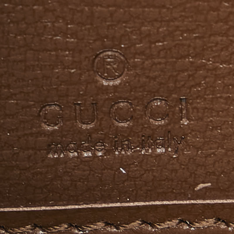 グッチ GGスプリーム ホースビット 1955 ラウンドファスナー 長財布 621889 ベージュ ブラウン PVC レザー レディース GUCCI 【中古】