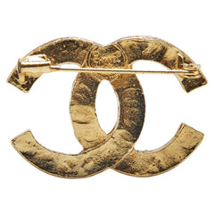 シャネル ココマーク ラインストーン ブローチ ゴールド メッキ レディース CHANEL 【中古】