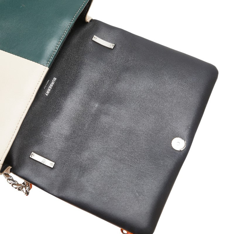 バーバリー ローラ キルティング チェーン ショルダバッグ マルチカラー ラムスキン レディース BURBERRY 【中古】