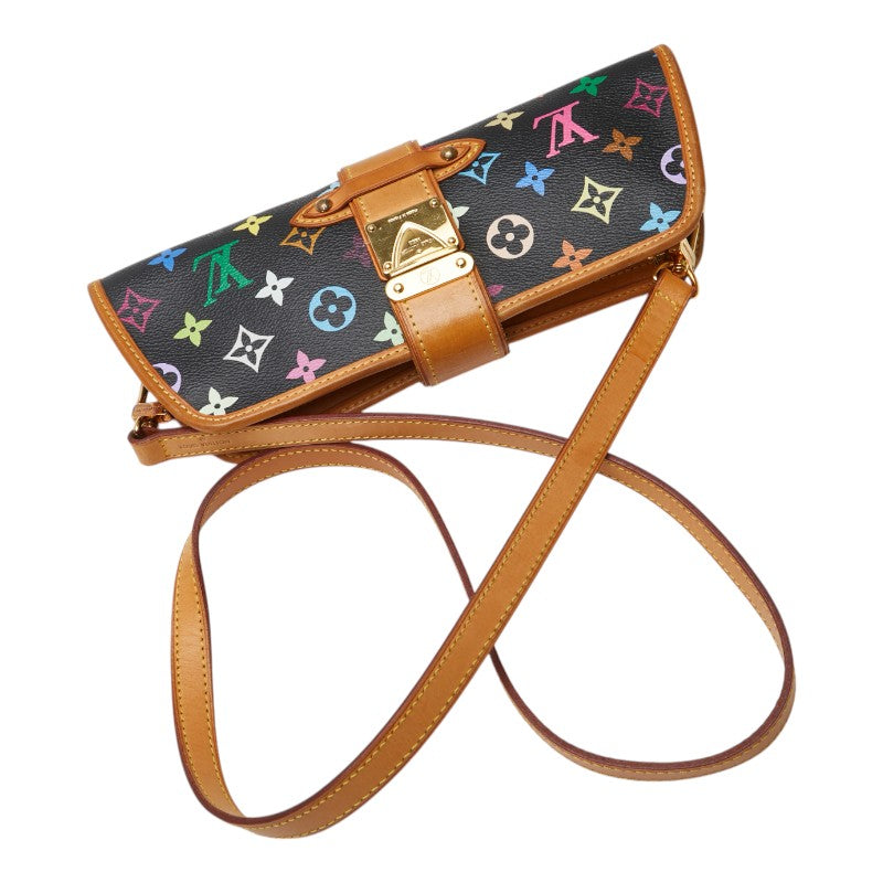 ルイ ヴィトン モノグラム マルチカラー シャーリー ショルダーバッグ M40050 ブラック マルチカラー PVC レザー レディース LOUIS VUITTON 【中古】