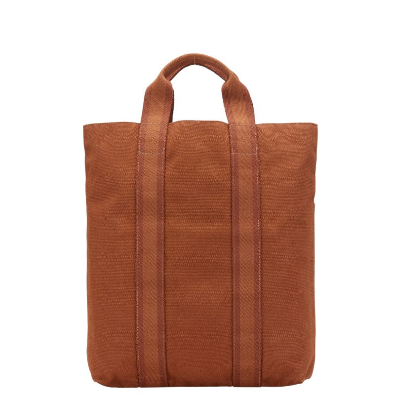 エルメス フールトゥカバス トートバッグ ブラウン キャンバス レザー レディース HERMES 【中古】