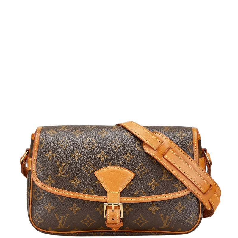 ルイ ヴィトン モノグラム ソローニュ 斜め掛け ショルダーバッグ M42250 ブラウン PVC レザー レディース LOUIS VUITTON 【中古】