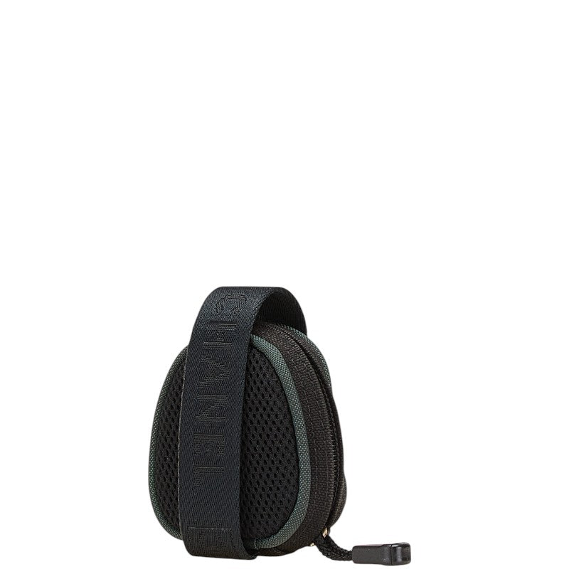 シャネル スポーツライン ココマーク ポーチ ブラック カーキ キャンバス レディース CHANEL 【中古】