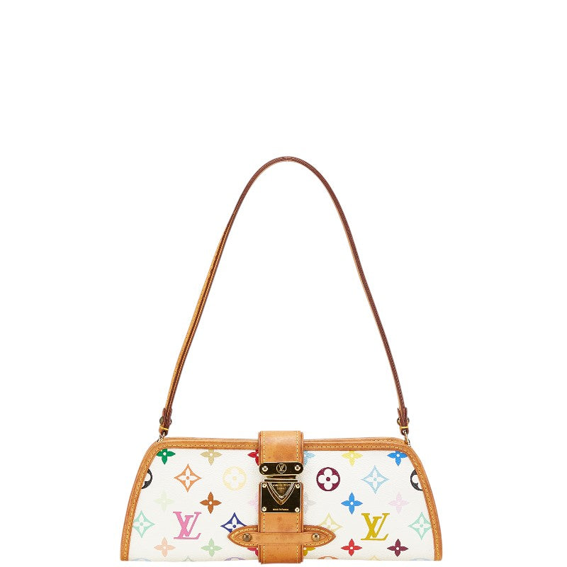 ルイ ヴィトン モノグラム マルチカラー シャーリー ハンドバッグ ワンショルダーバッグ M40049 ブロン ホワイト PVC レザー レディース LOUIS VUITTON 【中古】