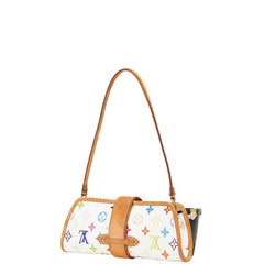 ルイ ヴィトン モノグラム マルチカラー シャーリー ハンドバッグ ワンショルダーバッグ M40049 ブロン ホワイト PVC レザー レディース LOUIS VUITTON 【中古】